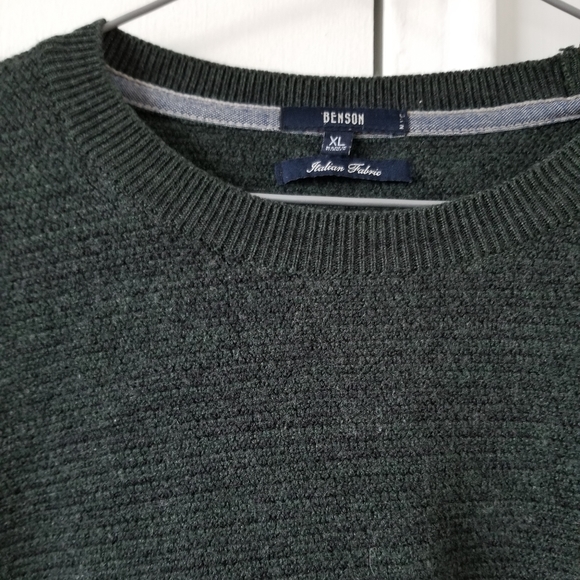 Benson Italian wool sweater (green) - Picture 3 of 4